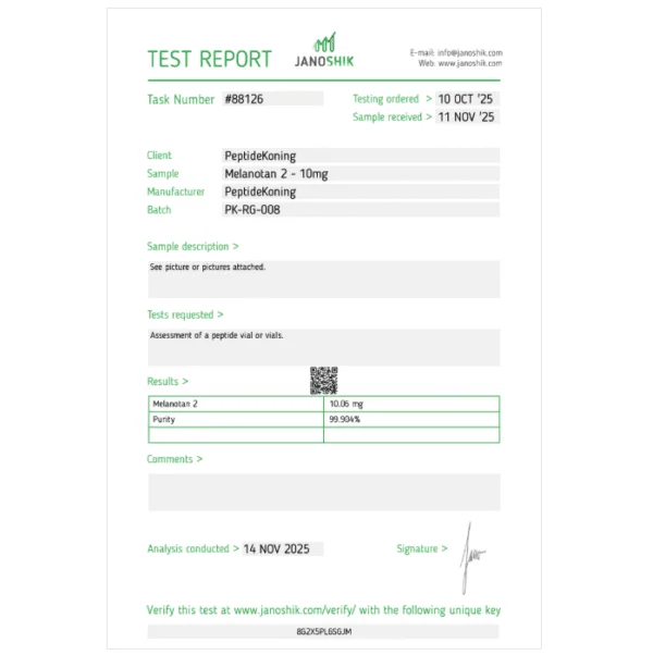 Melanotan-II COA