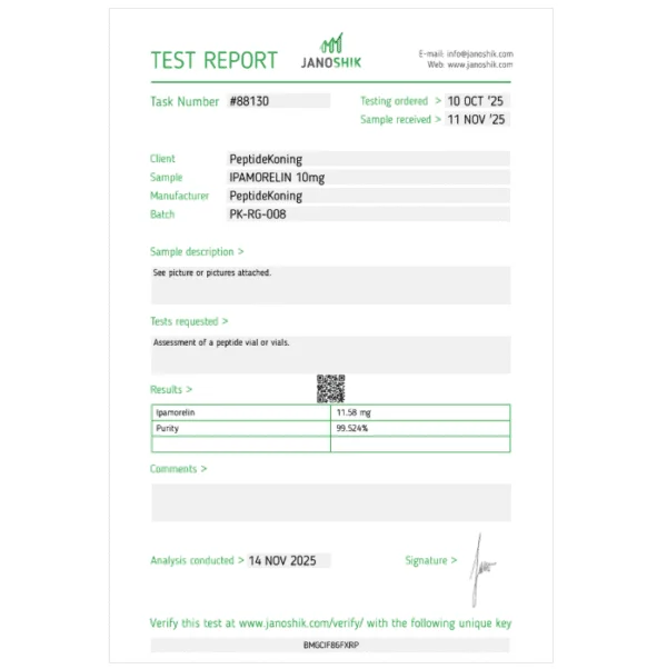 Ipamorelin COA